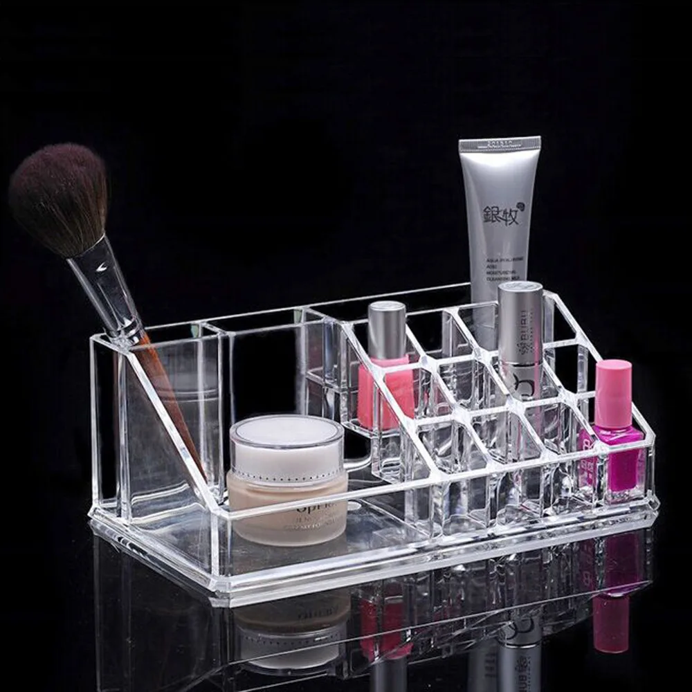 Прозрачный акриловый демонстрационный держатель полки коробка для хранения лак