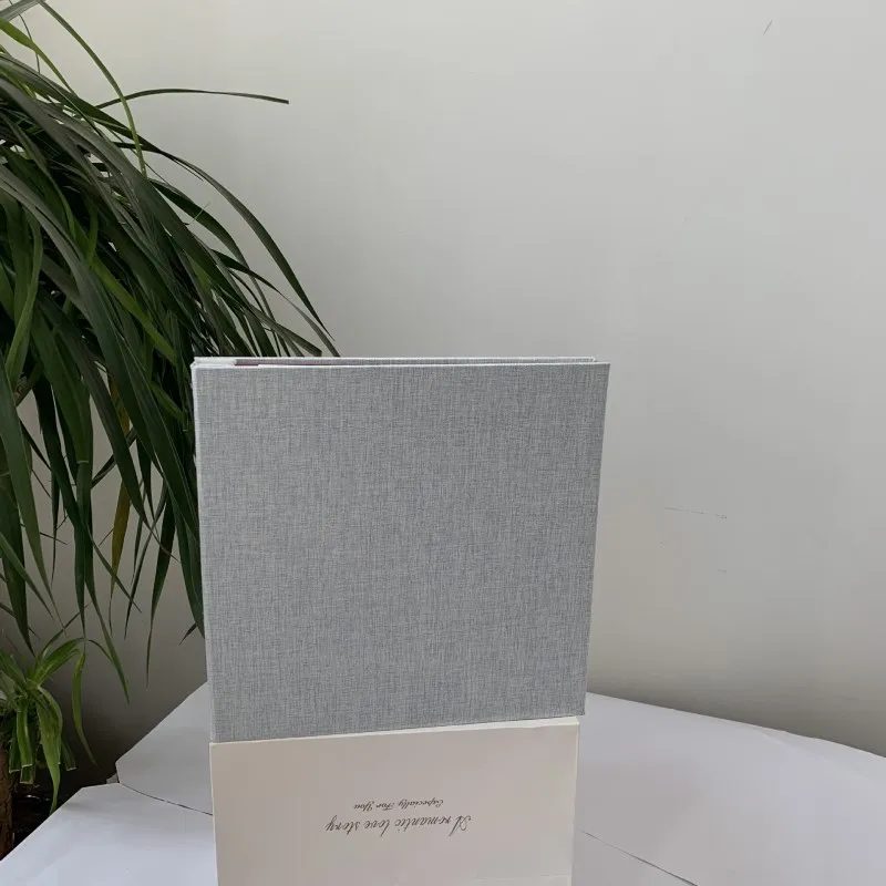 12 inch black card Простой льняной фотоальбом тип пасты Failm DIY творческая пара Романтический Eetro семейный Выпускной альбом подарок - Цвет: 12 inch black card