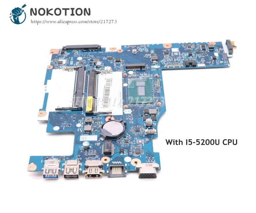 NOKOTION материнская плата для ноутбука Lenovo Ideapad G50-80 основная SR23Y I5-5200U CPU 5B20H14371 ACLU3 ACLU4