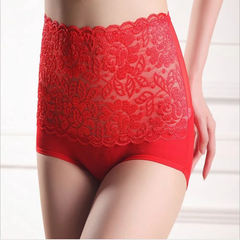 1 шт./лот модное красивое кружевное женское нижнее белье с высокой талией розами
