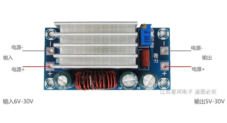 30W DC5-30V 3A Regulator power board Automatic step-up and step-down Power module input / output | Электроника