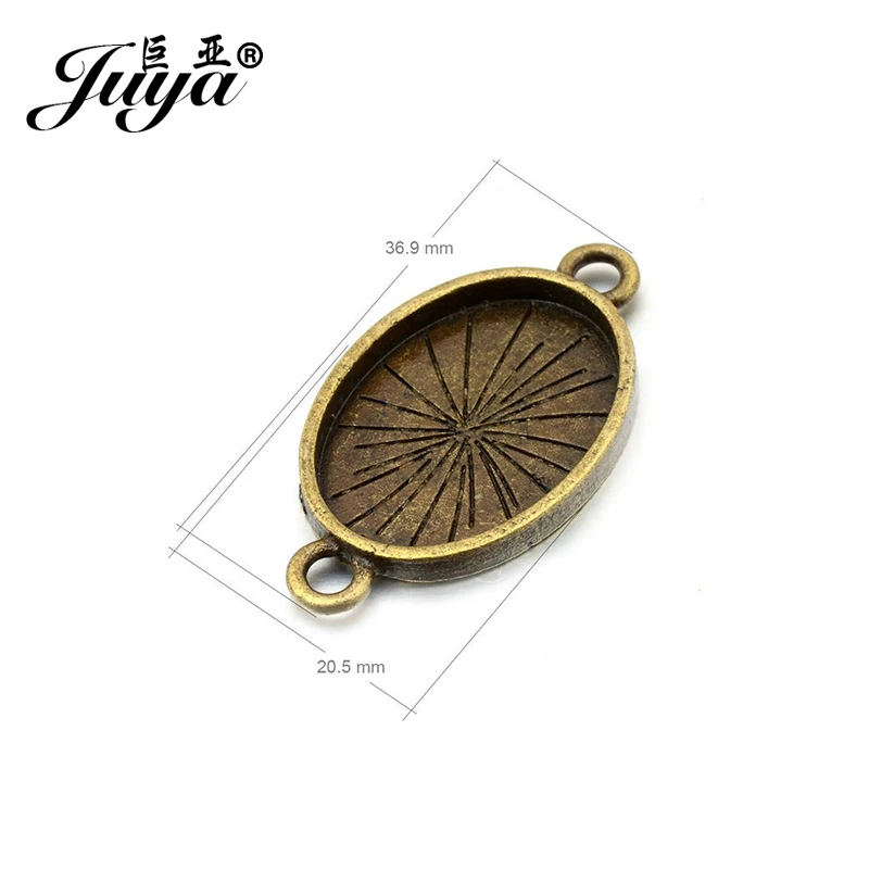 Коннектор для кабошона JUYA AD0105 овальная основа украшений сделай сам