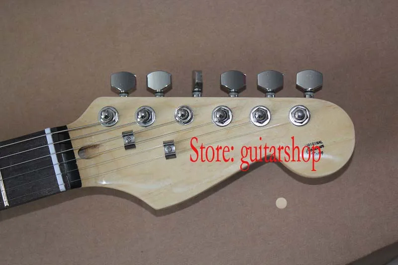 Бесплатная доставка новый комплект из желтых Страт 6 строка белый Электрогитары S