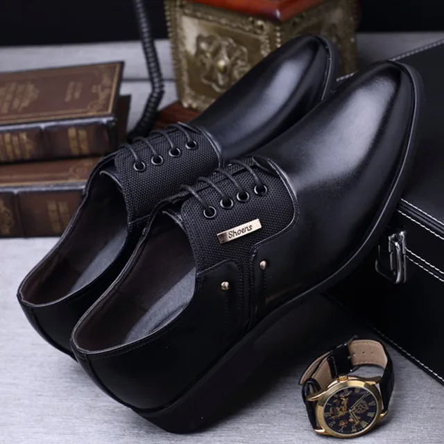 

Dropshipping Men Dress Slip-on Black Oxford Shoes for Men Flats Leather Fashion Men Shoes Breathable Comfortable Zapatos Hombre