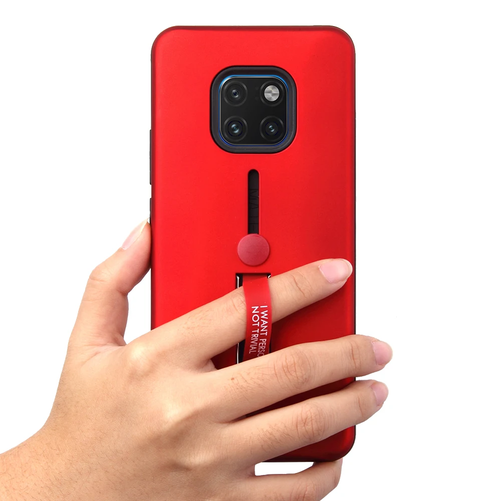 For Huawei Mate 20 Pro Fashion Matte PC Soft Silicon Ring Phone Cases Lite Case Hide Stand Holder Back Cover |