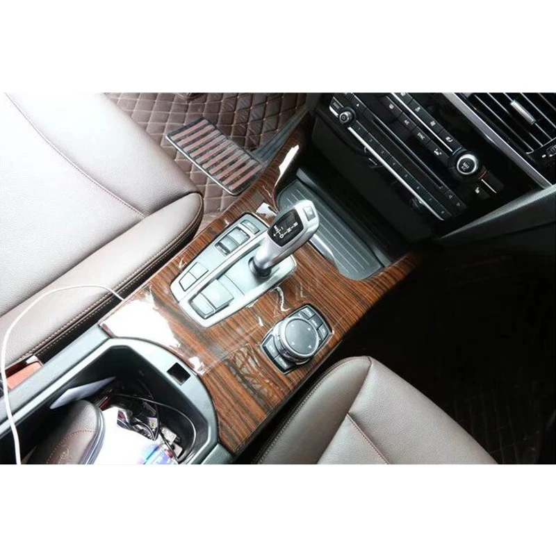 Для BMW X3 F25 2011 2017 & X4 F26 2015 древесины Цвет панель для рычага переключения передач