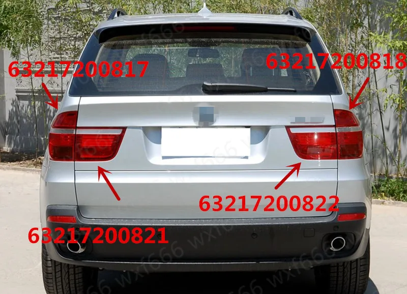 63217200817/818 63217200821/822 задний бампер светильник s X5 E70 3.04.8Ib mw35IX 50I после того, как внутри и снаружи тормозной светильник в виде ракушки