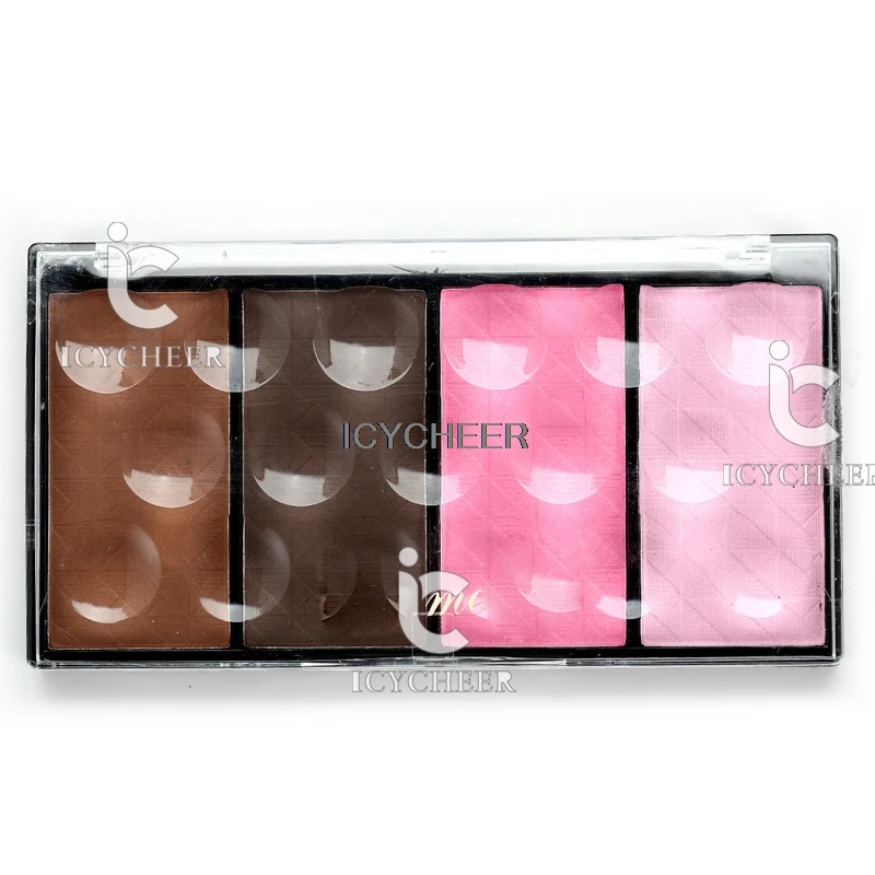 4 цвета пудра для макияжа лица бронзатор тональный крем консилер с эффектом