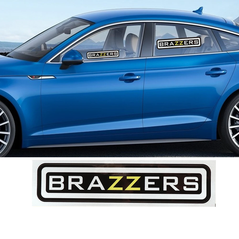 4 9*22 5 см Новая Популярная автомобильная наклейка brazzers funny виниловые наклейки на