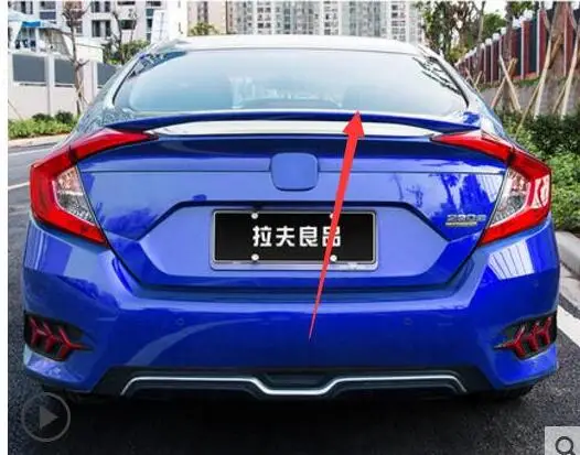 Высококачественный спойлер из АБС пластика для Honda Civic 10 седан 2016 2017 1 шт.|spoiler for