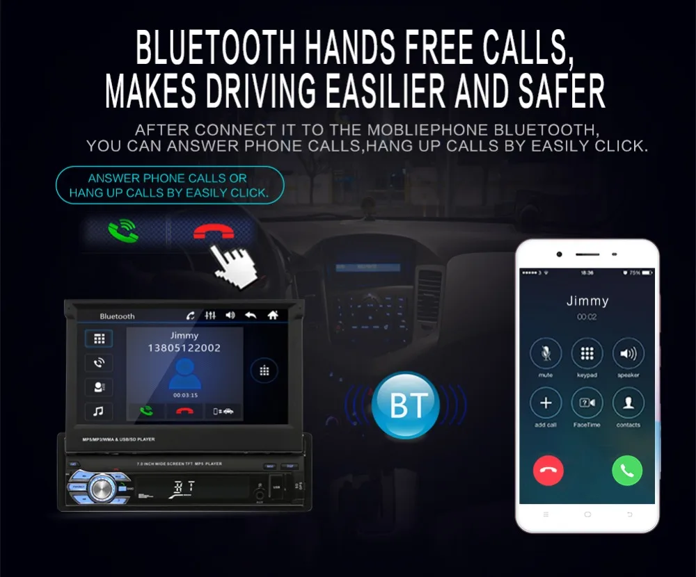Авторадио gps навигация Автомагнитола MP5 плеер Авто Аудио MP3 1din FM USB автомобильное аудио телескопическая сенсорная Автомобильная стерео камера заднего вида