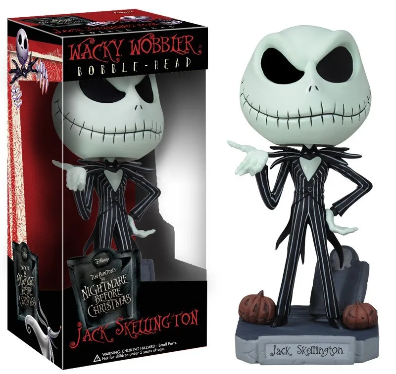 

The Nightmare Before Christmas Jack Wacky Wobbler Bobble Head PVC Action Figure Collection Toy Doll Kids Toys Best Gifts