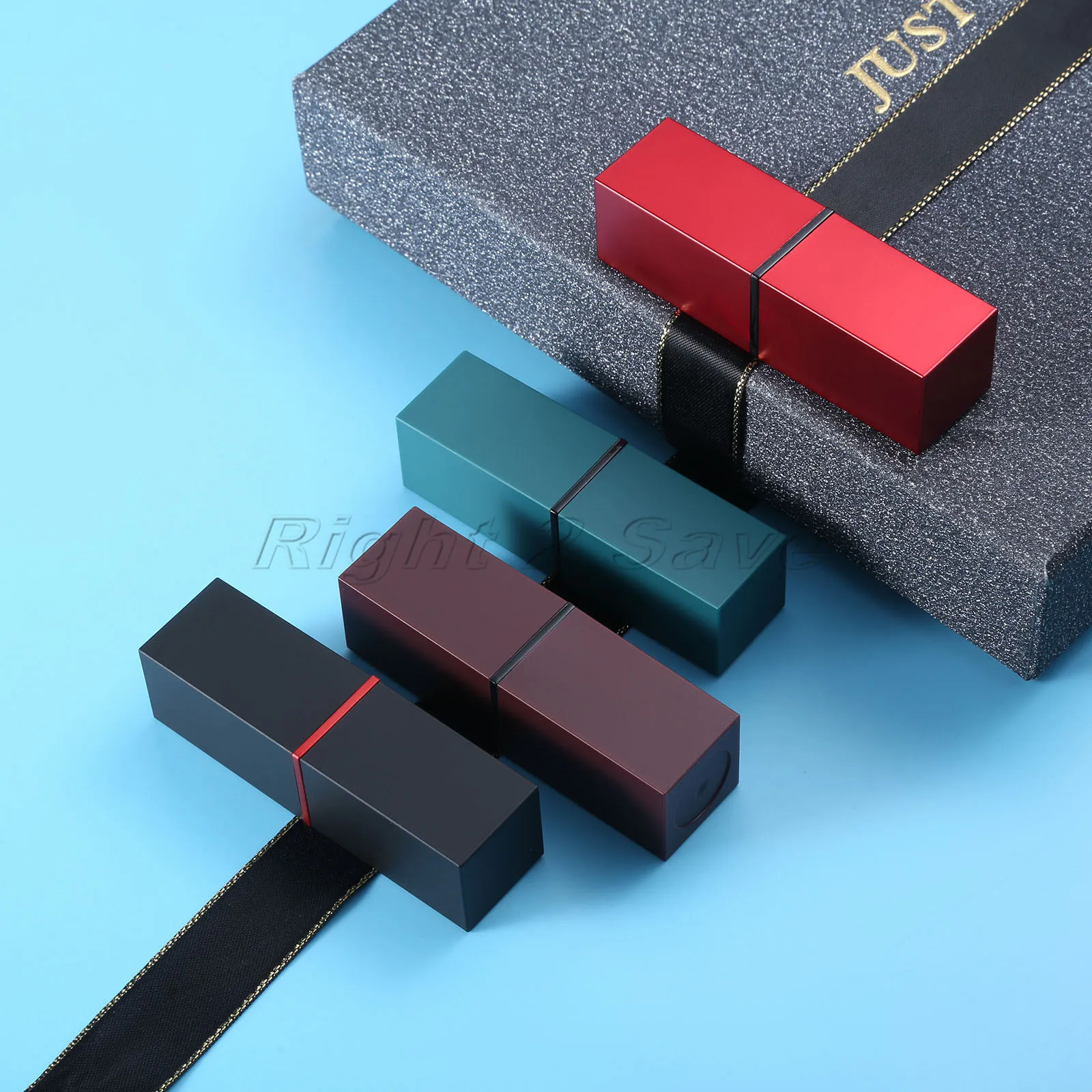 Пустые губные помады ручной работы 2 шт. АБС пластик черный красный зеленый