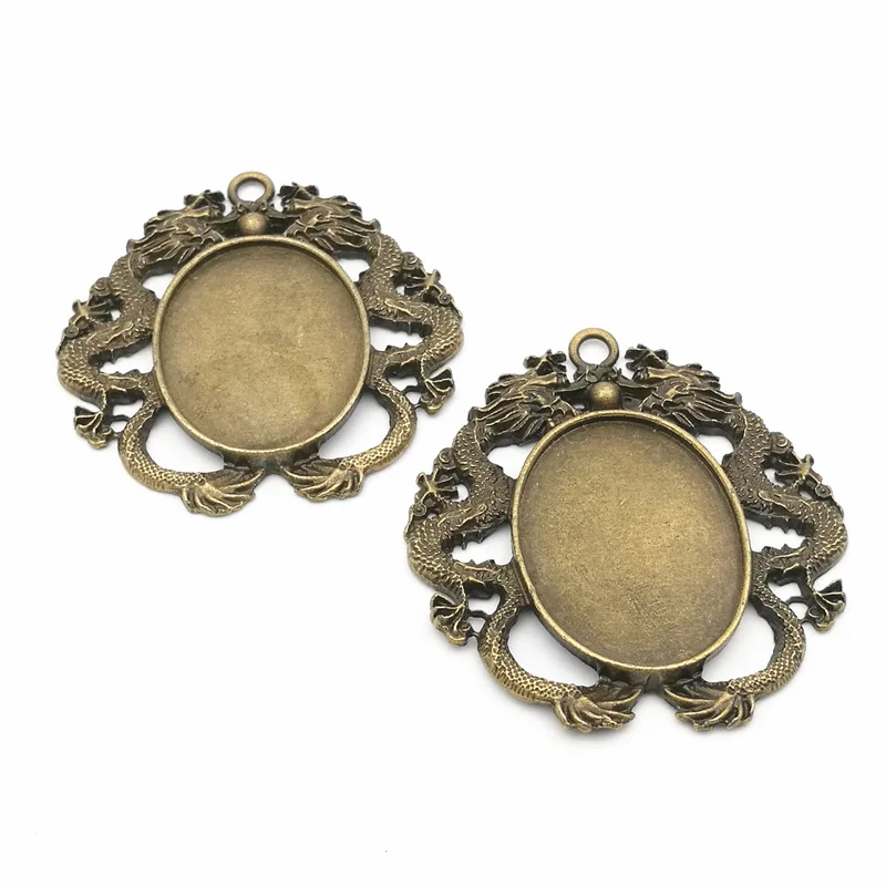 Бесплатная доставка 10 шт. внутренний размер: 30x40 мм сплав античная бронза без