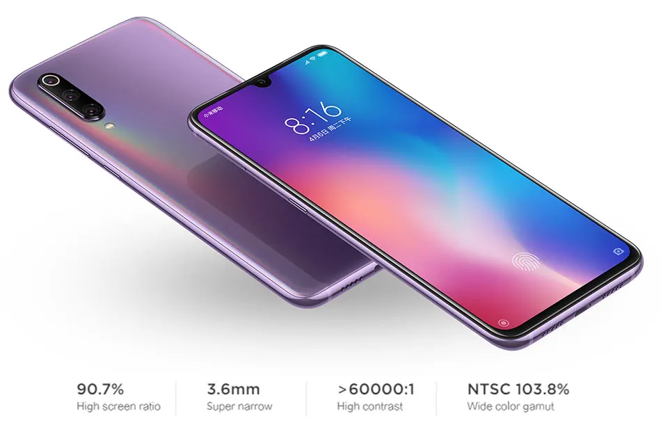 Глобальная ПЗУ Xiaomi mi 9 mi 9, 6 ГБ, 128 Гб ПЗУ, Смартфон Snapdragon 855, четыре ядра, 6,39 дюймов, 48 МП, тройная камера с дисплеем, отпечаток пальца