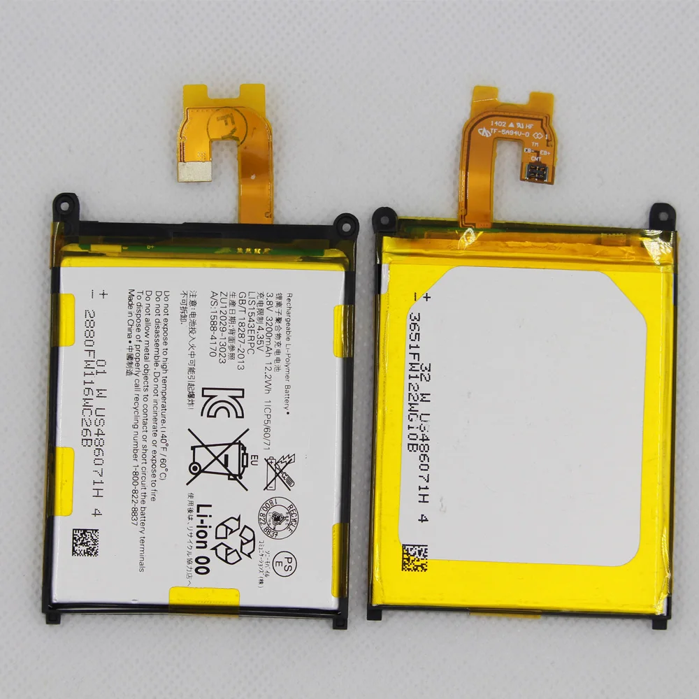 10 шт./лот ISUNOO 3200 мАч замена аккумулятор телефона LIS1543ERPC для Sony Xperia Z2 L50T D6502 D6503 L50 L50W