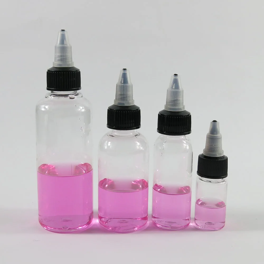 

50pcs Refillable Empty PET Plastic Eye Liquid Dropper Bottles Tobacco Bottle Containers Ink Bottles 1/3oz 1oz 2oz 100ml 4oz