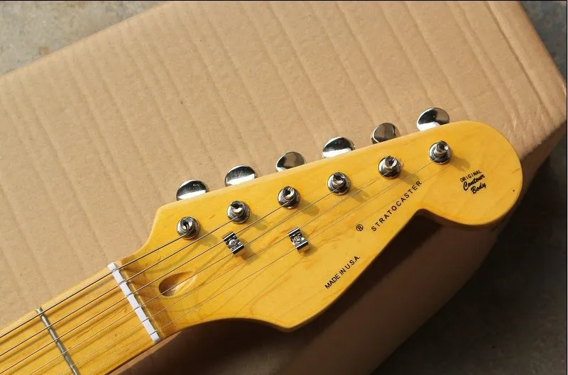Бесплатная доставка F Stratocaster ST HSH Эрик Клэптон Подпись Блэки Электрогитары 15-9 |