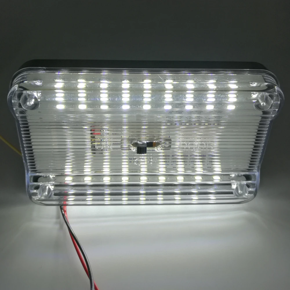 Автомобильный прямоугольный 36 SMD светодиодный купольный потолочный светильник