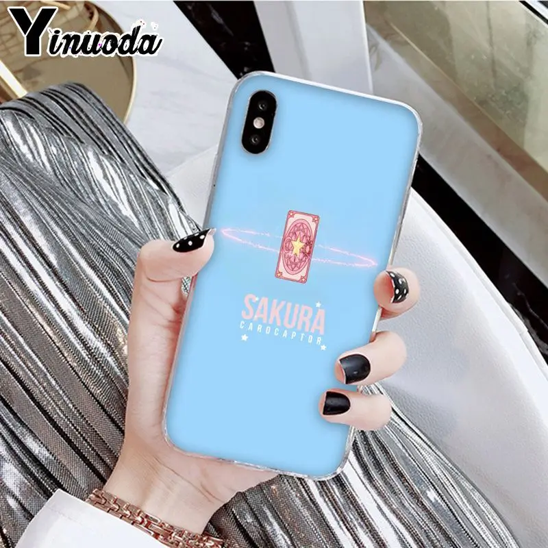 A9 Yinuoda Cardcaptor Sakura Мягкий силиконовый прозрачный чехол для телефона Apple iPhone 8 7 6 6S Plus X XS MAX 5 5S SE XR - Цвет: A9