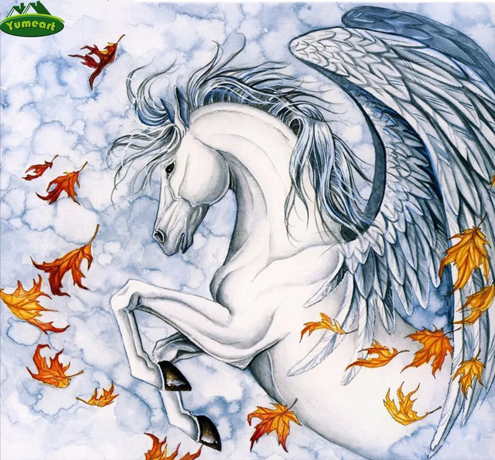 5D алмазная живопись сделай сам вышивка крестиком гостиная спальня лошадь с