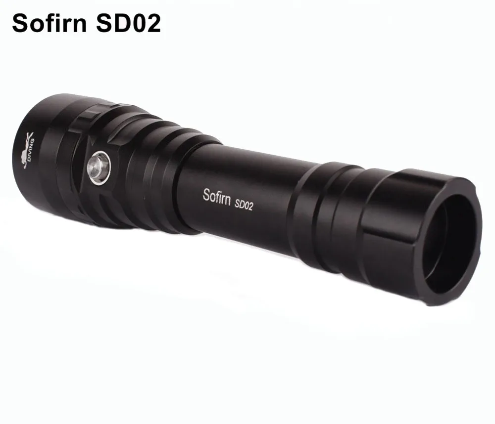 Sofirn SD02 Дайвинг мощный светодиодный вспышка светильник 18650 фонарь светильник Cree XP-L V6 светодиодный вспышка светильник светодиодный налобный фонарь светодиодный 3 режима инфракрасная лампа светильник