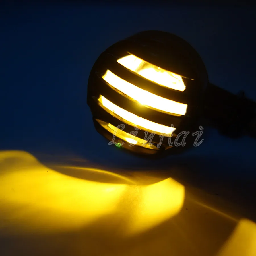 Универсальный мотоциклетный хромированный индикатор поворота ABS для Harley Chopper