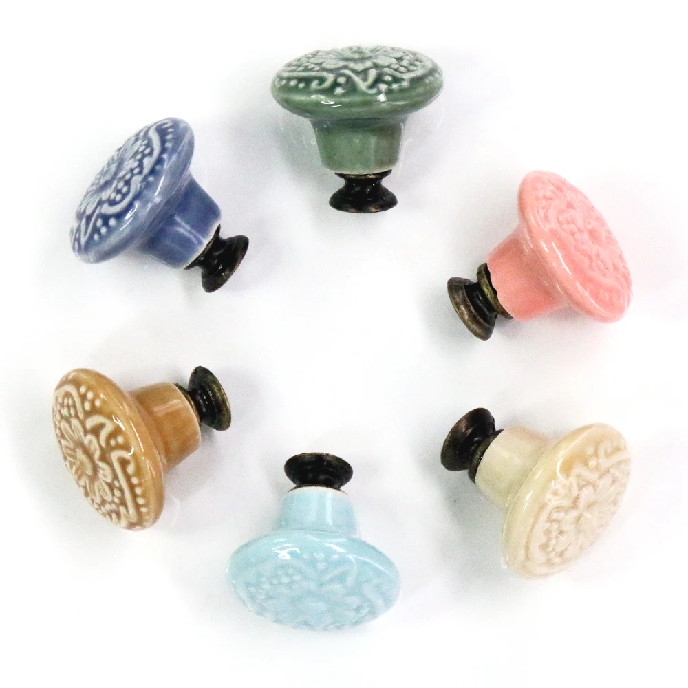 1 х ручки для шкафа и ящиков высококачественные мебельные керамические Детская