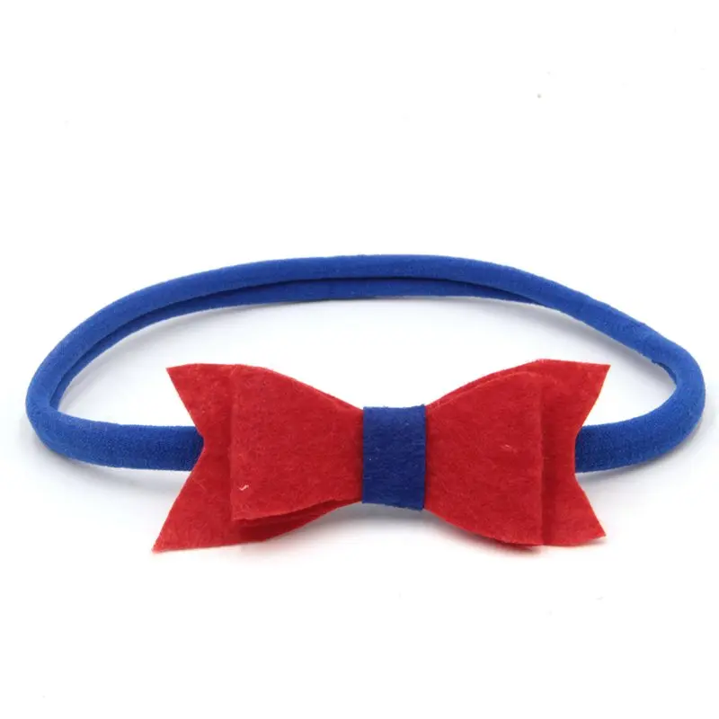 Эластичная нейлоновая повязка на голову с бантом 10 шт./лот из нетканого материала