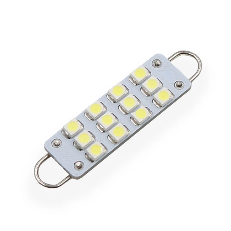 5 шт. гирлянда 44 мм 12-SMD 3528 жесткая петля светодиодный светильник лампы 561 562 567 для внутренней карты купол багажный отсек Светильник лампы