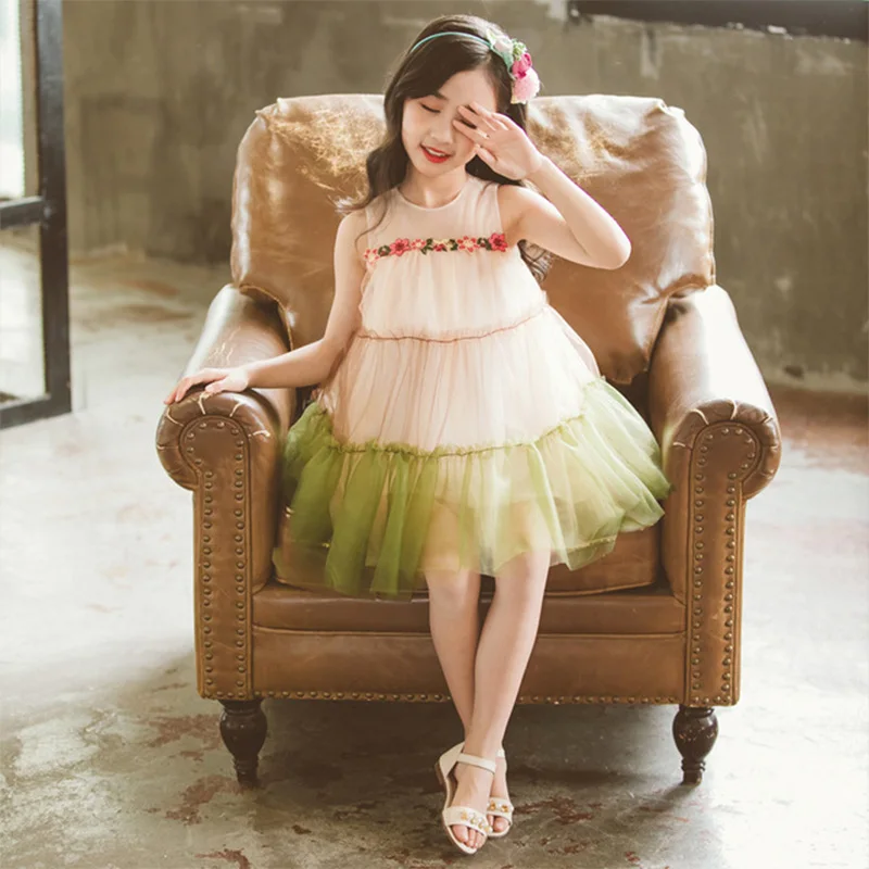 

Girls Dress Sleeveless Tutu Children's Princess Party Dress Cute Girls Dress children girls dress Fashion Clothing