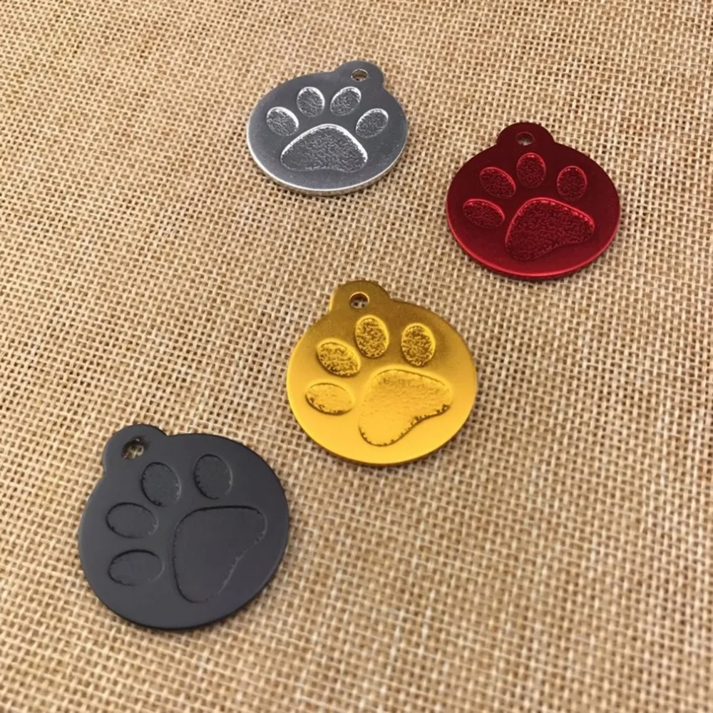 Милый алюминиевый сплав блестящий отпечаток собачий ярлык жгут удостоверение