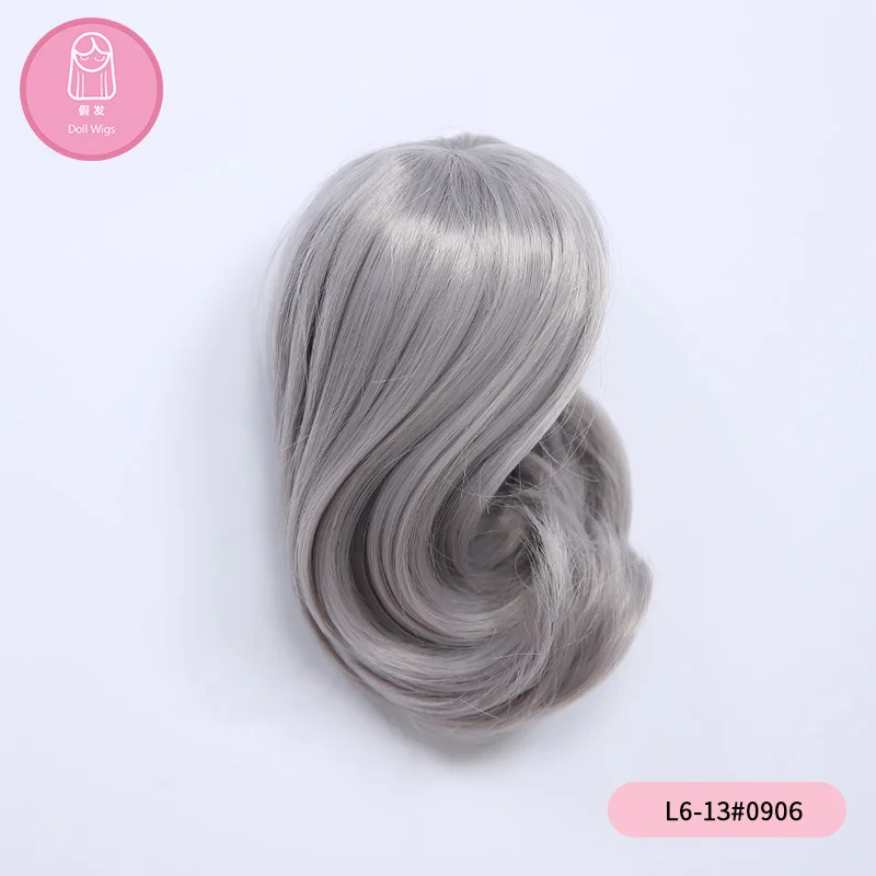 Wig For Doll BJD L6# free shipping size 16-17cm 1/6Curly Bangs Heat Resistant Synthetic long hair Wigs in beauty | Игрушки и хобби