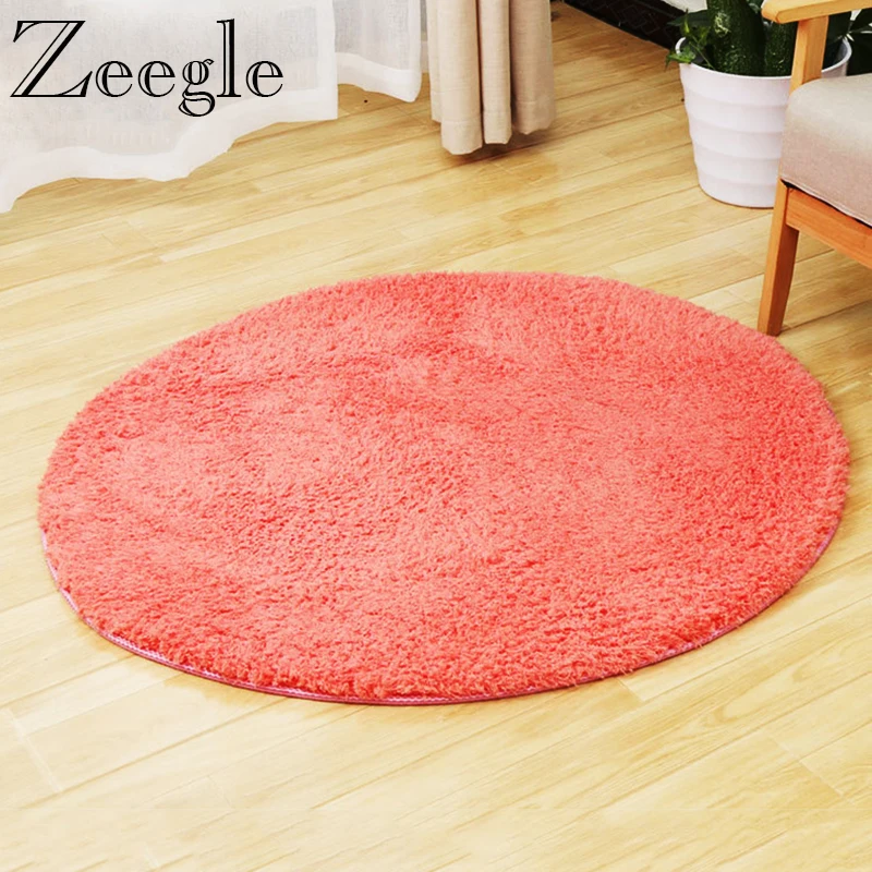 

Круглые коврики Zeegle CamoFleece, мягкий пушистый ковер для гостиной, пушистый ковер для детской комнаты, компьютерного кресла, кружевные маты