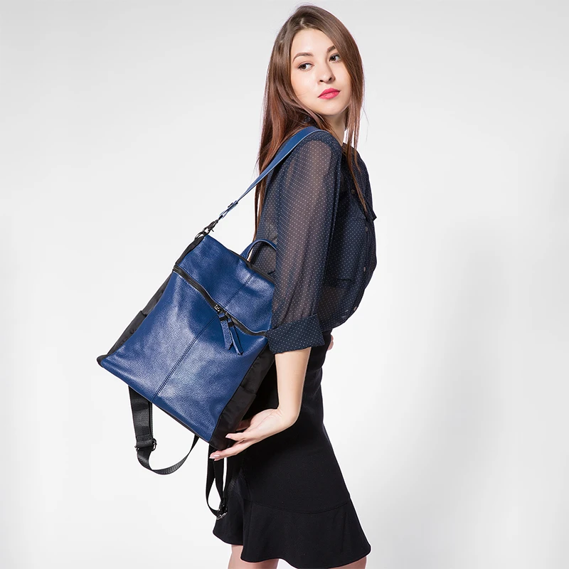 LOVEVOOK бренд модный рюкзак женский из натуральной кожи для девочек подростков