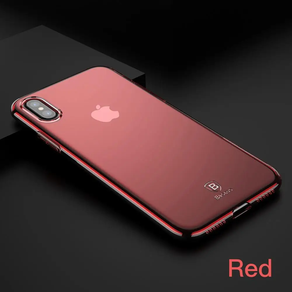 Чехол Baseus для iPhone X, Ультратонкий Мягкий силиконовый чехол для iPhone X, противоударный защитный чехол, аксессуары для телефонов