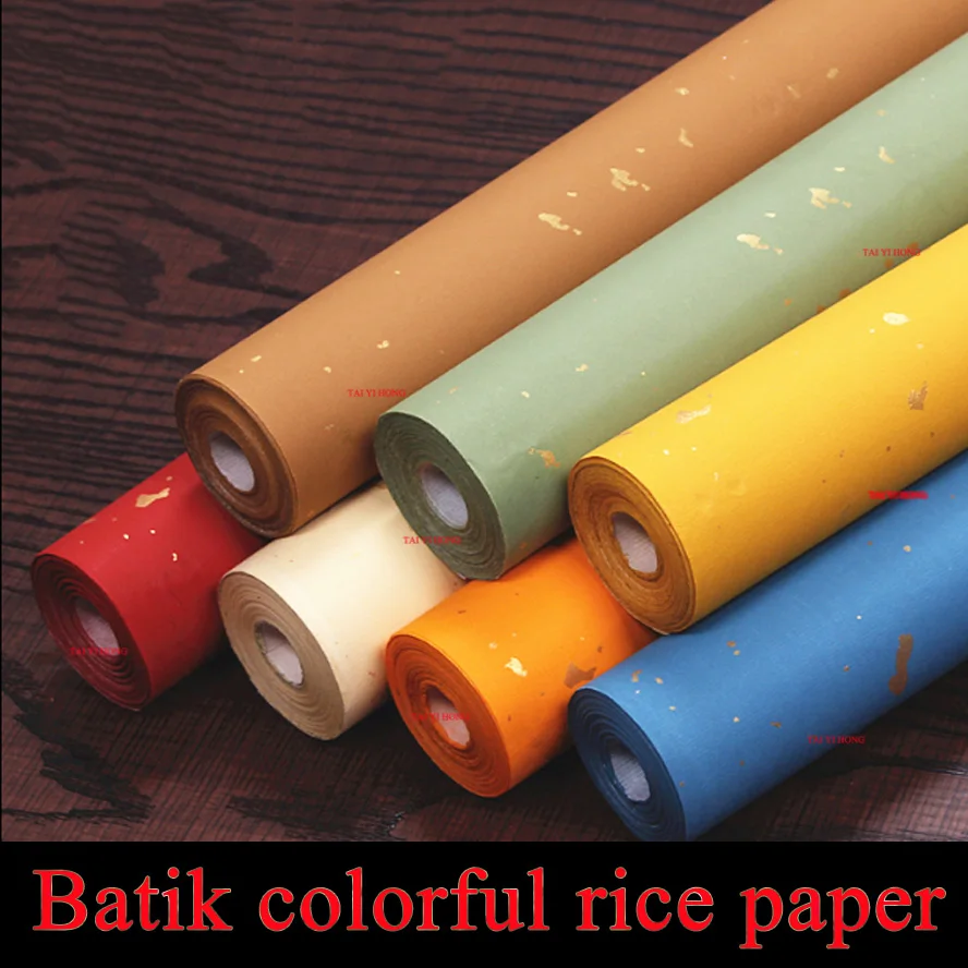 10m*35cm colorful rice paper for painting and calligraphy Xuan ZHI paper Art school supply stationary