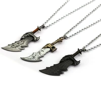 hot game god of war weapon blades of chaos jewelry statement pendant necklace kratos pendants choker men charm gift accessories