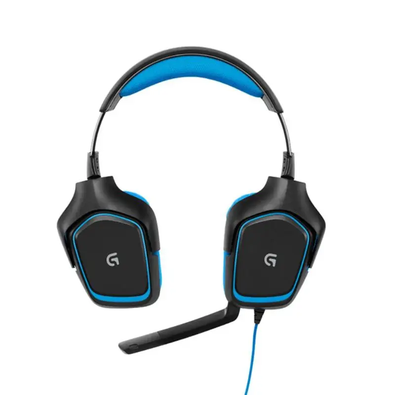 Игровые наушники logitech G430, вращающиеся амбушюры, 7,1 объемная гарнитура с микрофоном, регулируемое Шумоподавление для ПК