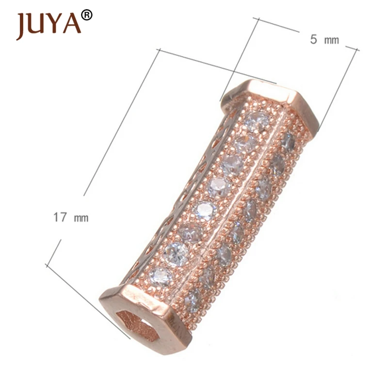 Высококачественные медные бусины с микрозакрепкой из кубического циркония