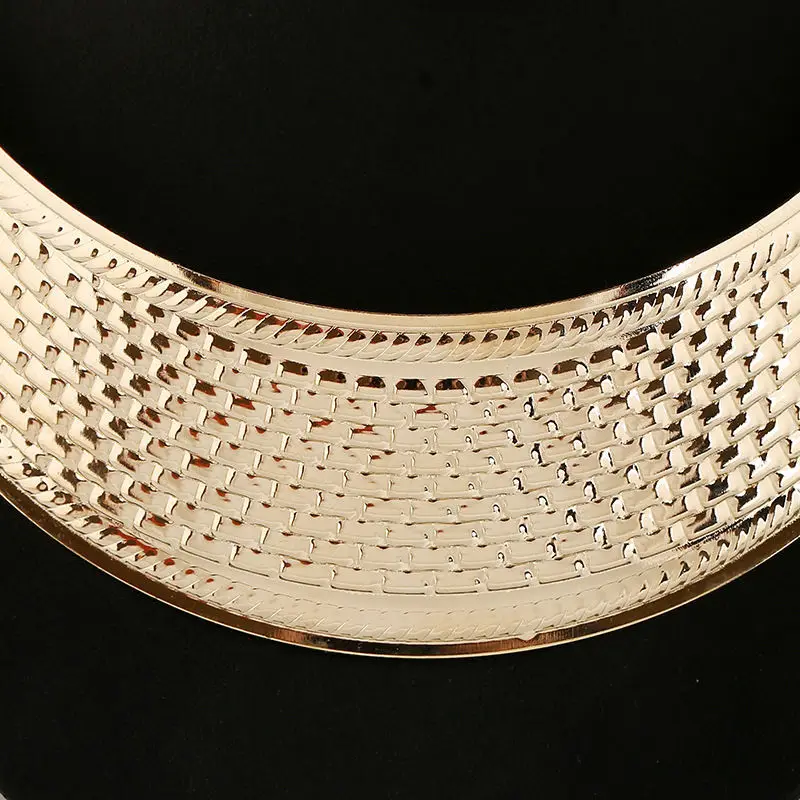 Женское массивное ожерелье очаровательное модное золотое ожерелье-чокер в