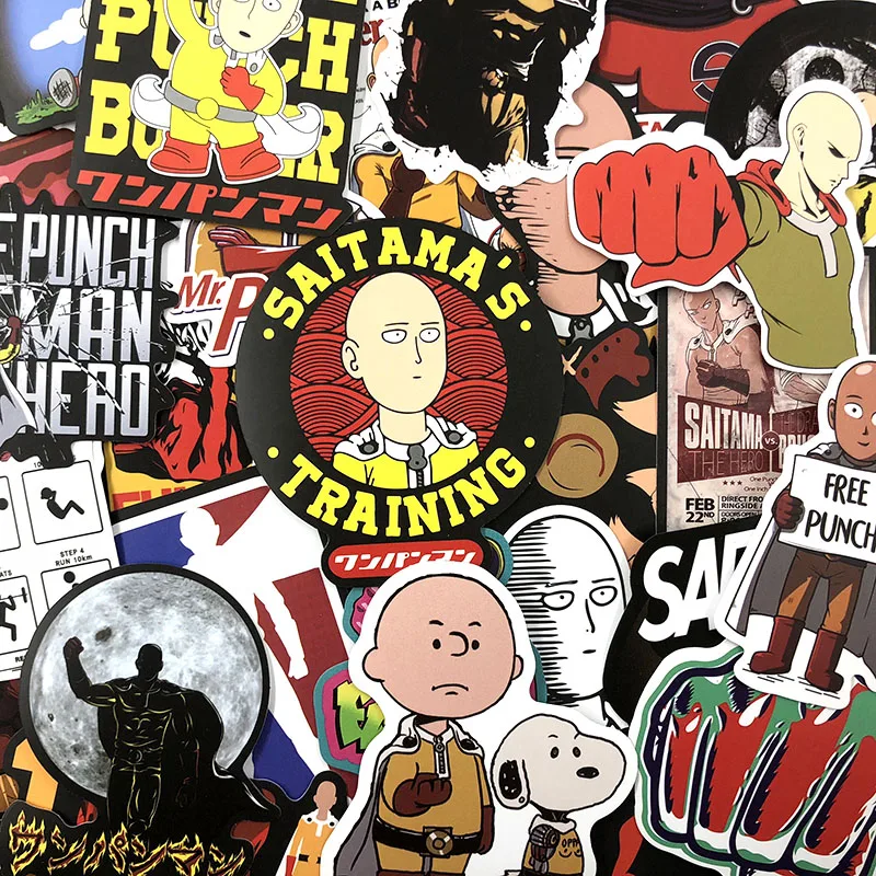 70 шт./компл. ONE PUNCH-MAN/граффити Стикеры s для Портативный Тетрадь велосипеда холодильник стиральная машина ПВХ игрушки Стикеры