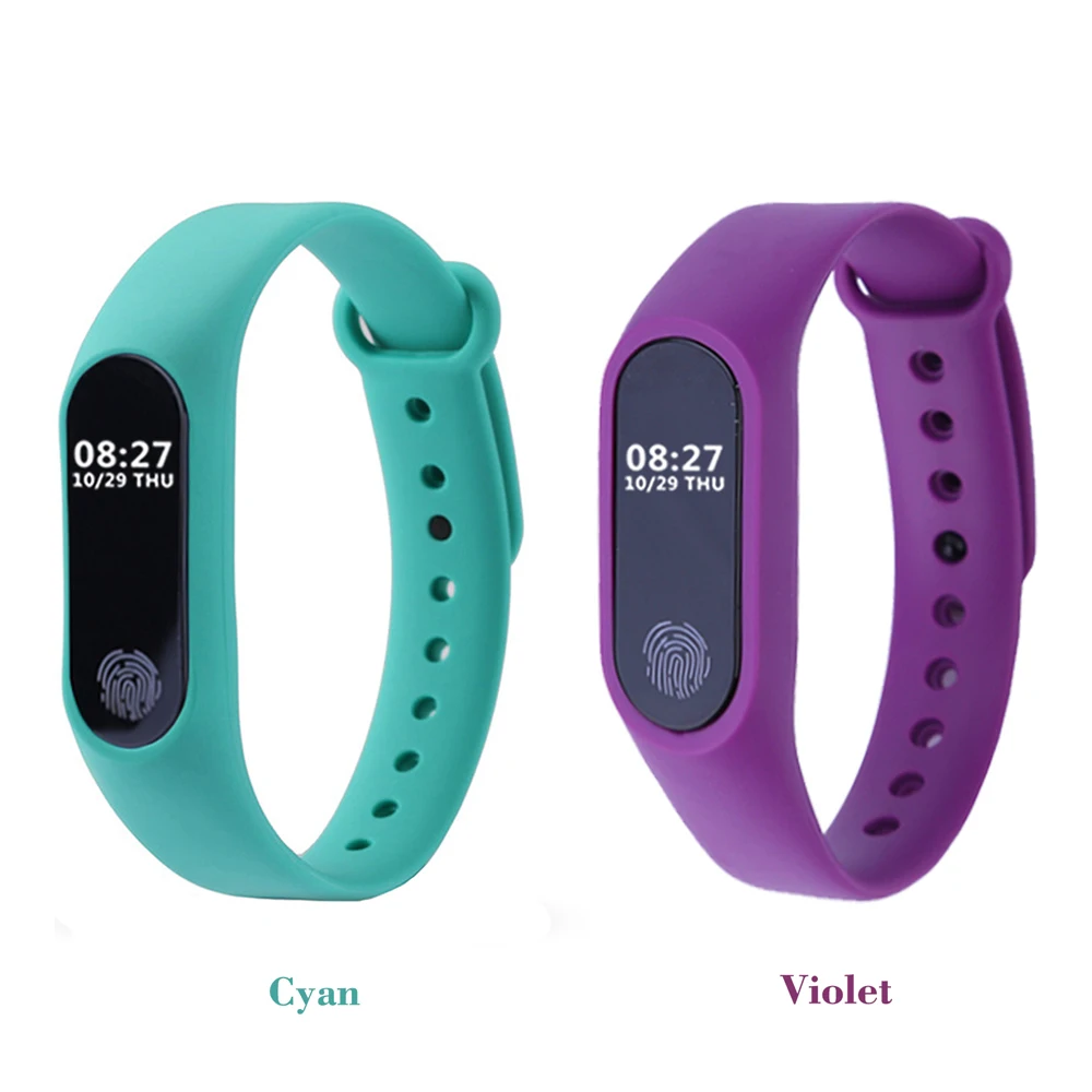 2 шт. Smart Band M2 Bluetooth браслет монитор сердечного ритма Smartband Фитнес трекер Шагомер