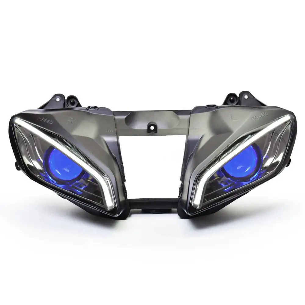 Blue Demon Eye KT светодиодный фонарь для Yamaha YZF R6 2008- V2 - Цвет: Blue Demon Eye