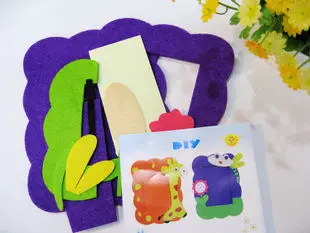 5 шт./лот. Фетровая фоторамка для творчества наборы раннего обучения развивающие