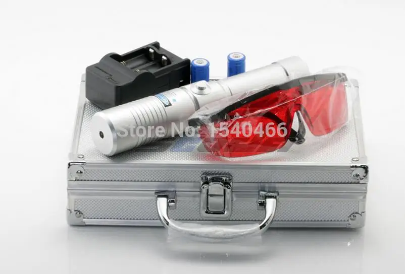 960 High Power Blue Laser Pointers 5000m 450nm Flashlight Burning Match/dry wood/candle/cigarettes+glasses+charger+gift box |