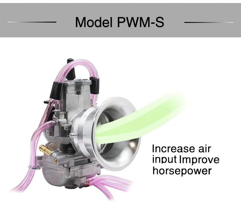 ZSDTRP PWM 34 36 38 40 42 мм Карбюратор Carb для 125cc-250cc 2 т 4 т гоночный PWM38 Carb Скутер мопед ATV мотоцикл мотокросс