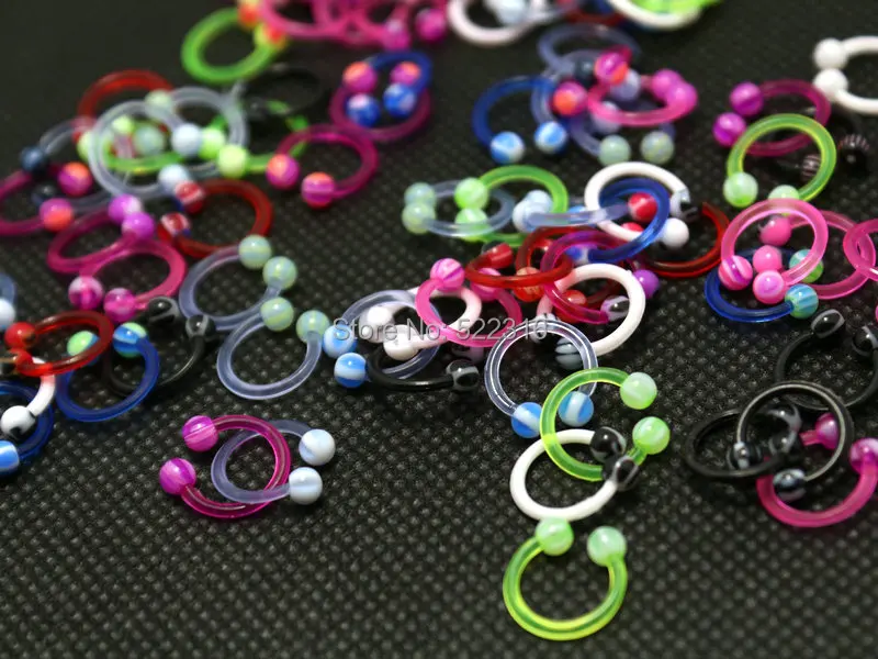 Cbr ювелирные изделия для пирсинга тела круглое кольцо в форме подковы 4 мм шарики