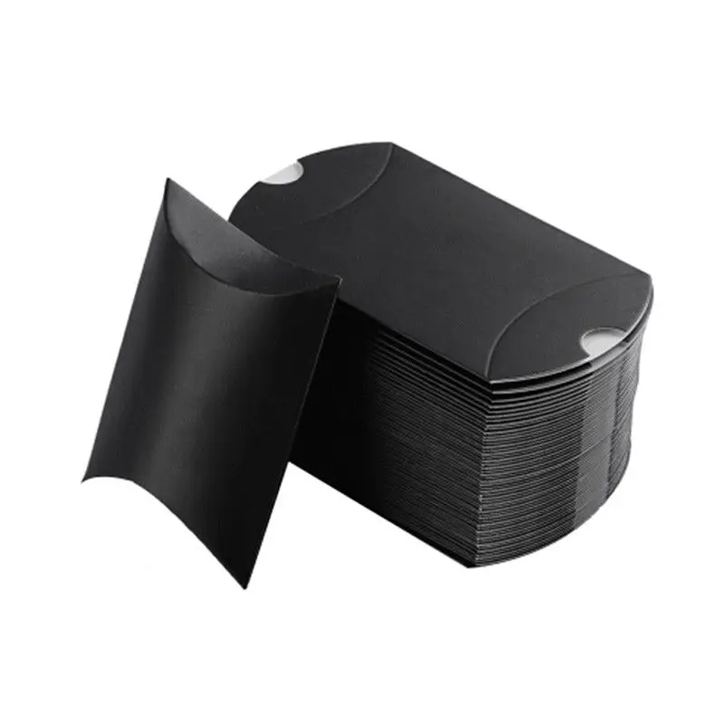 black 10 шт./компл. Красочные крафт-бумаги Бумага конфеты в подарочной коробке сумка свадебный подарок душа ребенка благоприятствует День рождения Рождество Поставки Подарочная коробка - Цвет: black