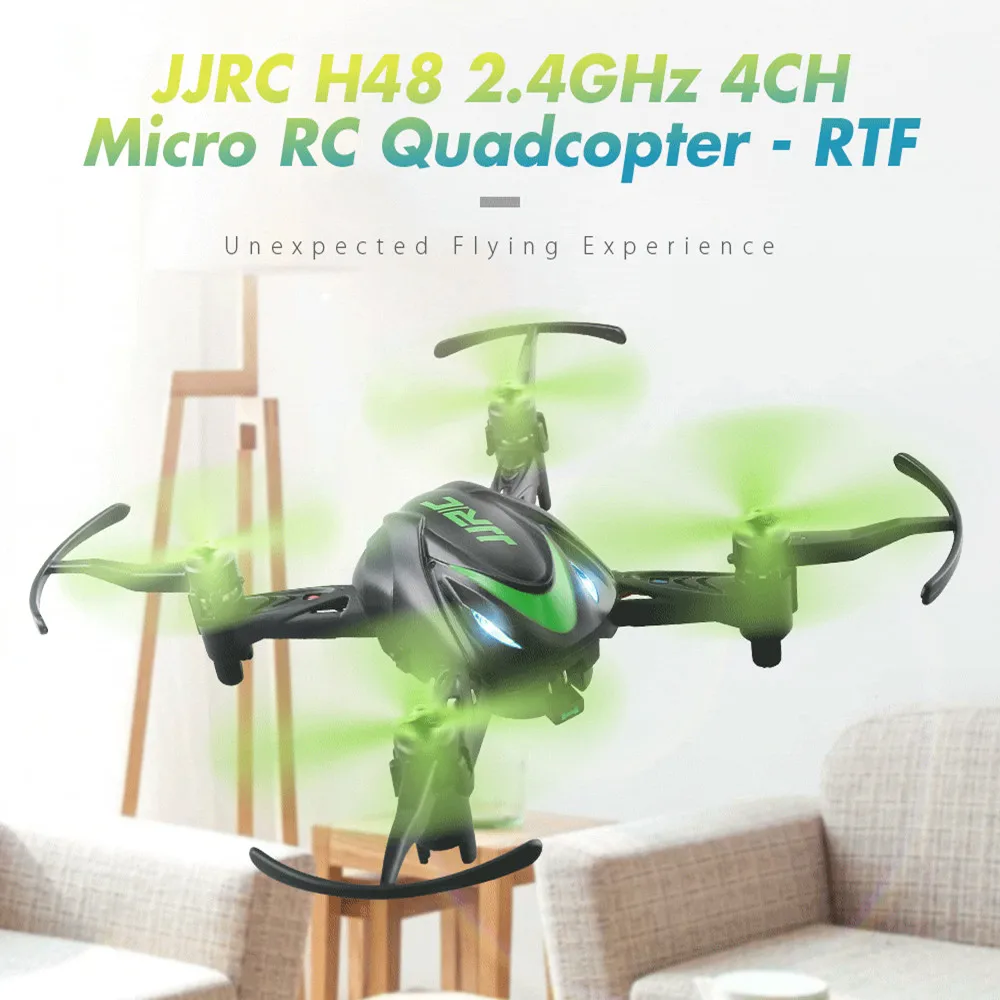 JJRC H48 микро Радиоуправляемый Дрон RTF 6 осевой гироскоп без винта конструкция 2